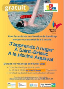 Cours J'apprends à Nager Handisport